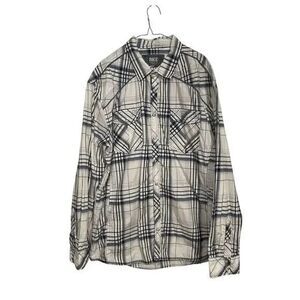 BKE Buckle Men’s 2XL Athletic Fit Western Plaid Shirt Pearl Snap Long Sleeve